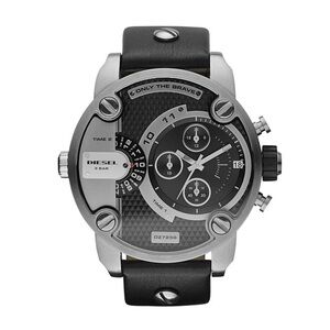 NWT Diesel Men’s Chronograph Watch DZ7256 | Black Leather Band | Box Included